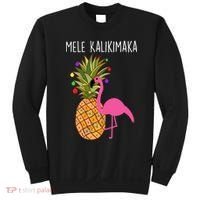 Mele Kalikimaka Flamingo Christmas Sweatshirt thumb 0