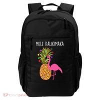 Mele Kalikimaka Flamingo Christmas Backpack thumb 0