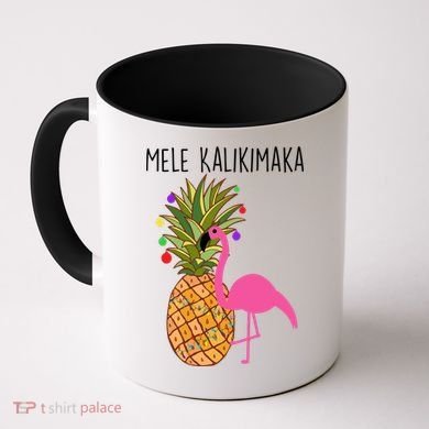 Mele Kalikimaka Flamingo Christmas Coffee Mug