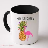 Mele Kalikimaka Flamingo Christmas Coffee Mug thumb 0