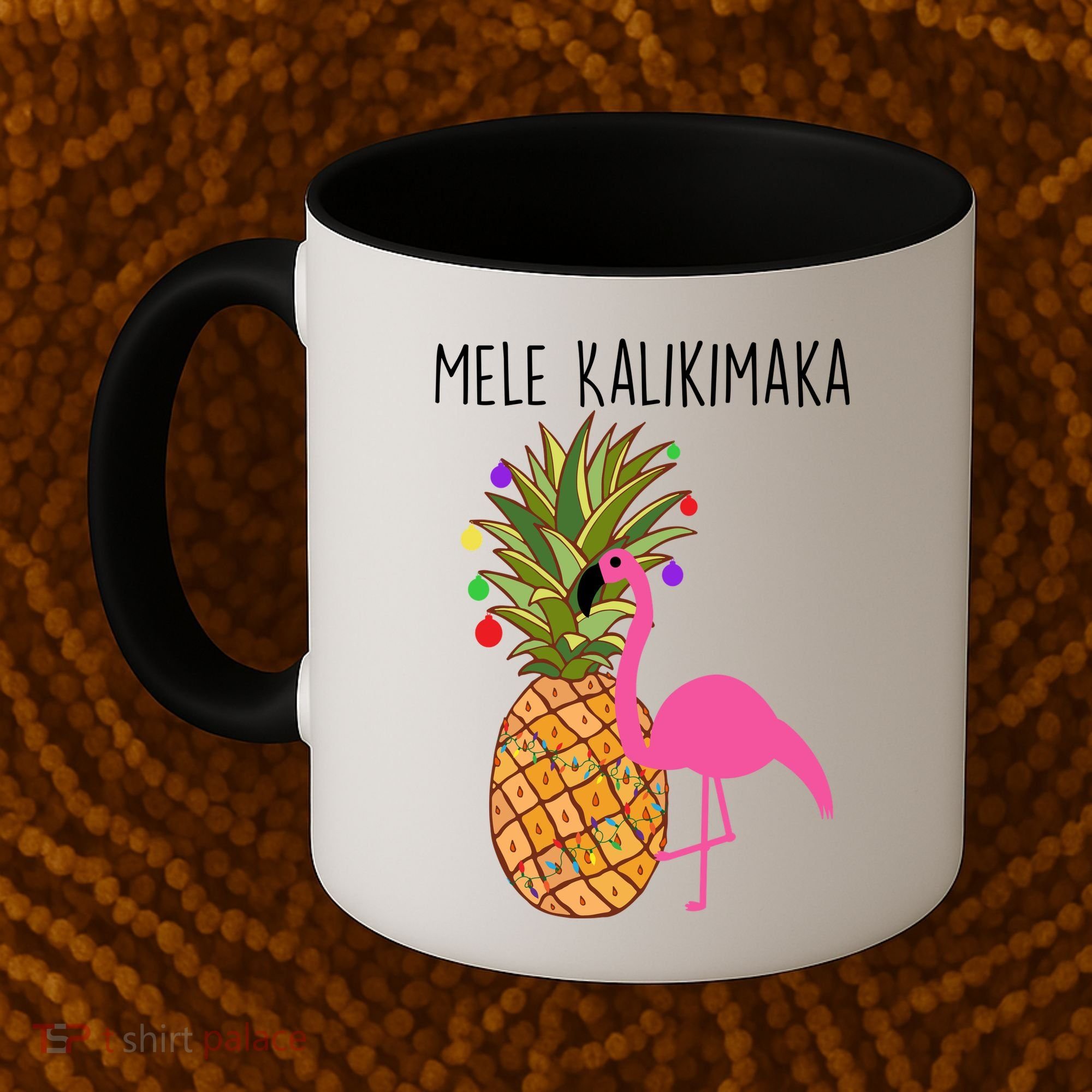Mele Kalikimaka Flamingo Christmas Coffee Mug