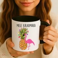 Mele Kalikimaka Flamingo Christmas Coffee Mug thumb 3