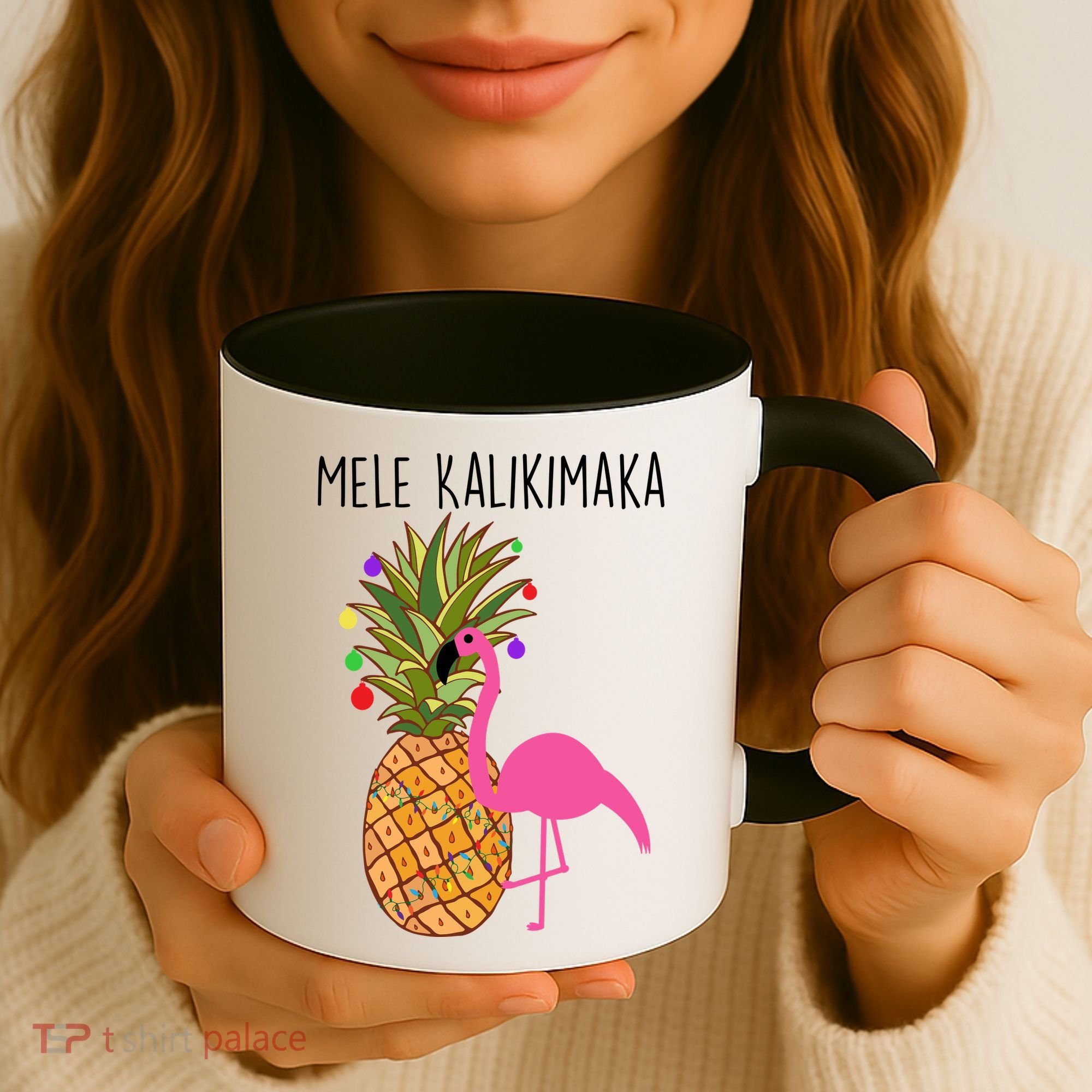 Mele Kalikimaka Flamingo Christmas Coffee Mug