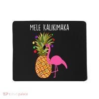 Mele Kalikimaka Flamingo Christmas Mousepad thumb 0