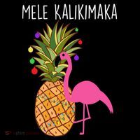 Mele Kalikimaka Flamingo Christmas Mousepad thumb 1