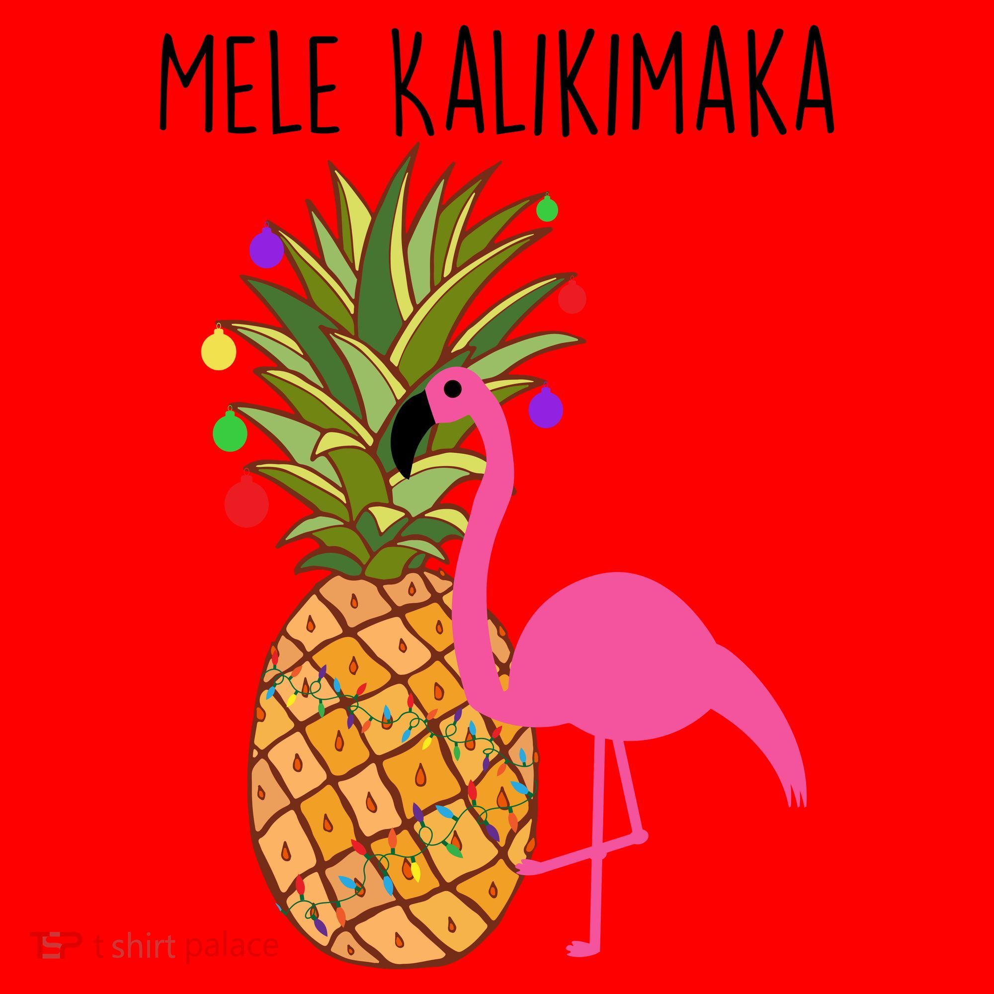 Mele Kalikimaka Flamingo Christmas Santa Hat
