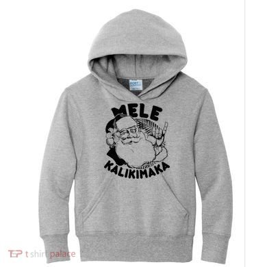 Mele Kalikimaka Santa Claus Kids Hoodie