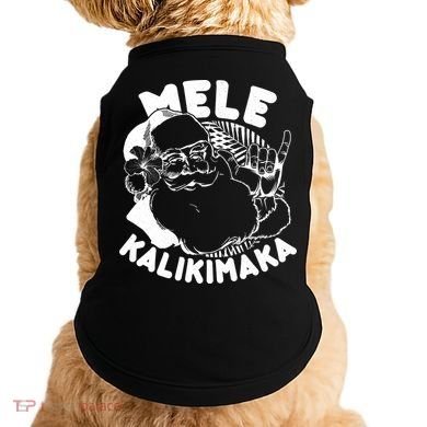 Mele Kalikimaka Santa Claus Doggie Tank