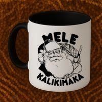 Mele Kalikimaka Santa Claus Coffee Mug thumb 2