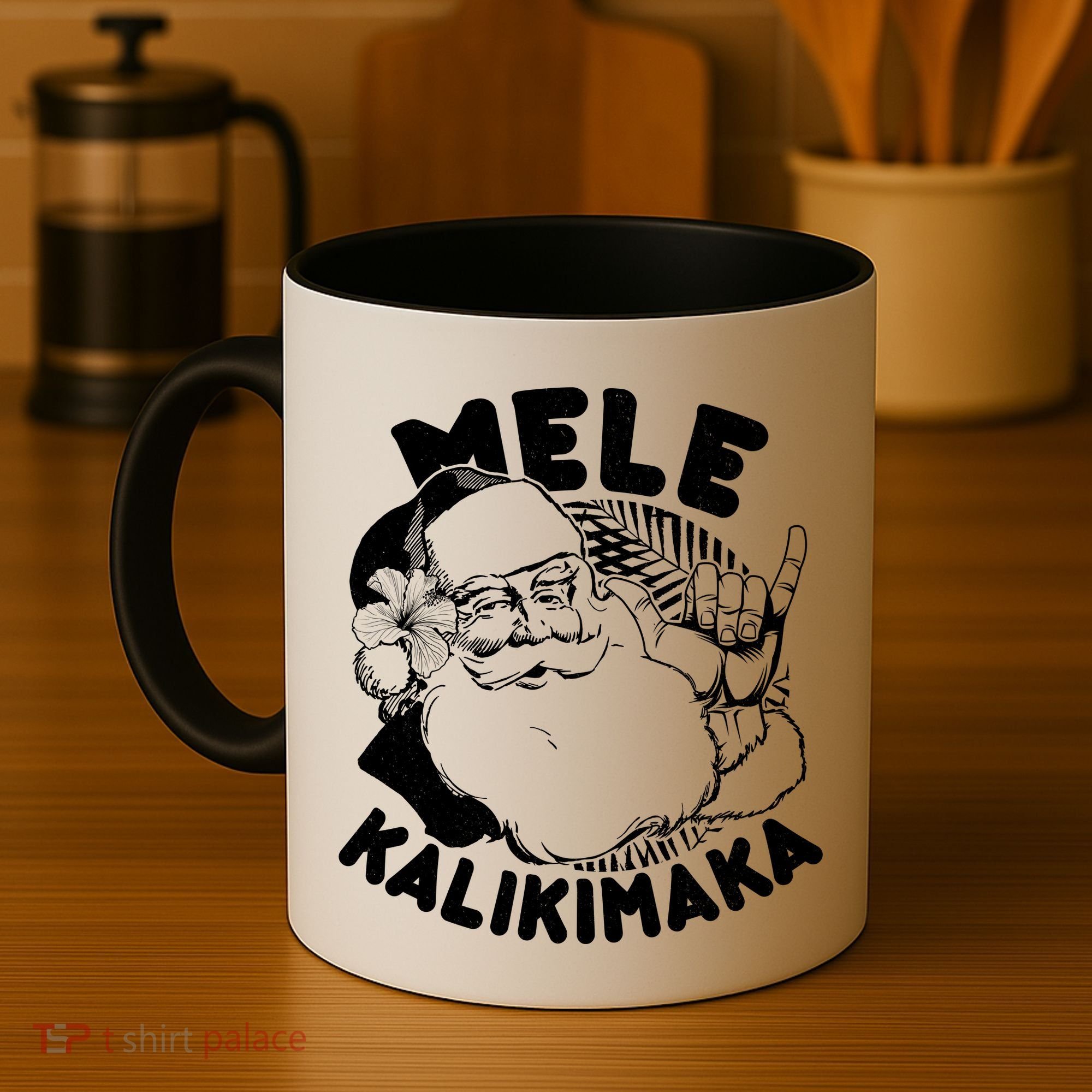 Mele Kalikimaka Santa Claus Coffee Mug