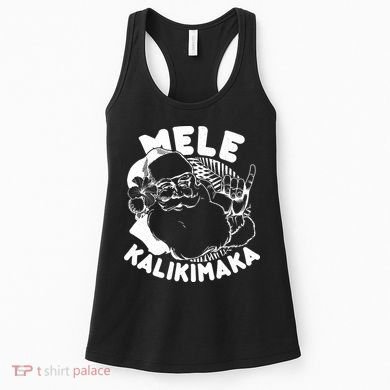Mele Kalikimaka Santa Claus Women's Tank Top
