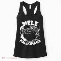 Mele Kalikimaka Santa Claus Women's Tank Top thumb 0
