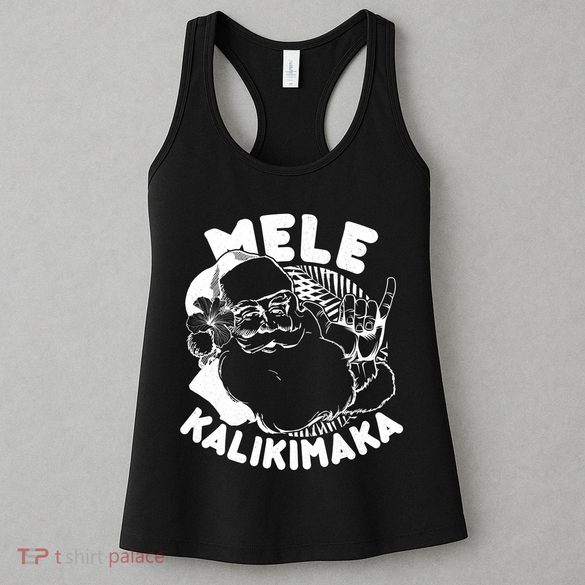 Mele Kalikimaka Santa Claus Women's Tank Top
