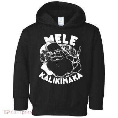 Mele Kalikimaka Santa Claus Toddler Hoodie