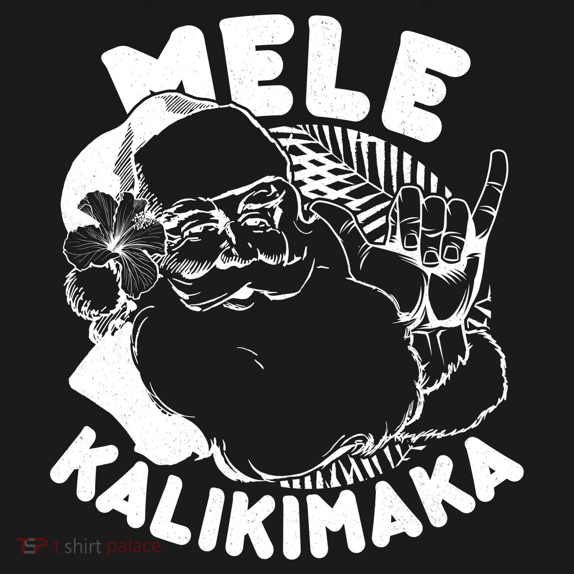 Mele Kalikimaka Santa Claus Toddler Hoodie