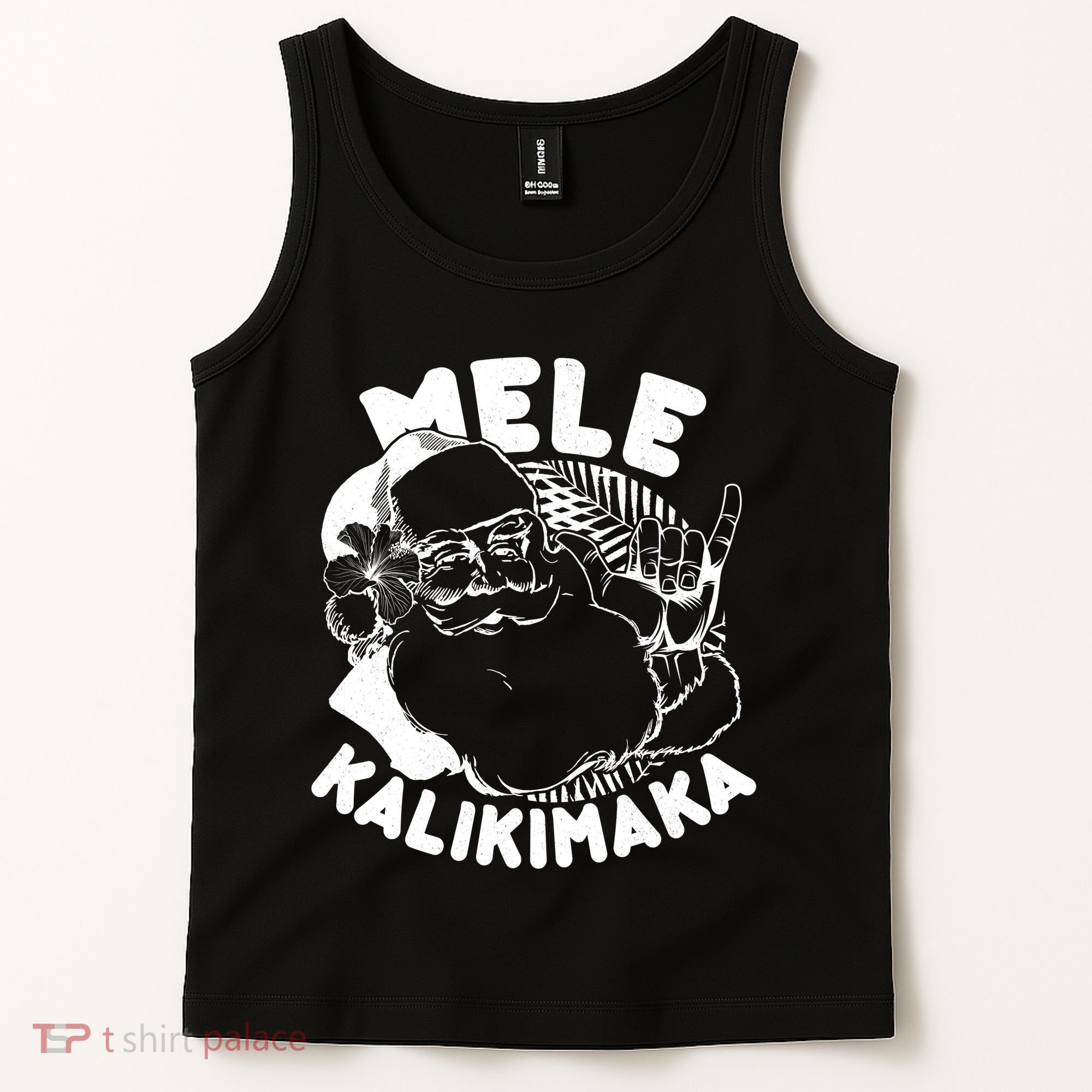 Mele Kalikimaka Santa Claus Tank Top