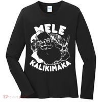 Mele Kalikimaka Santa Claus Women's Long Sleeve Shirt thumb 0