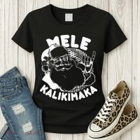 Mele Kalikimaka Santa Claus Women's T-Shirt thumb 3