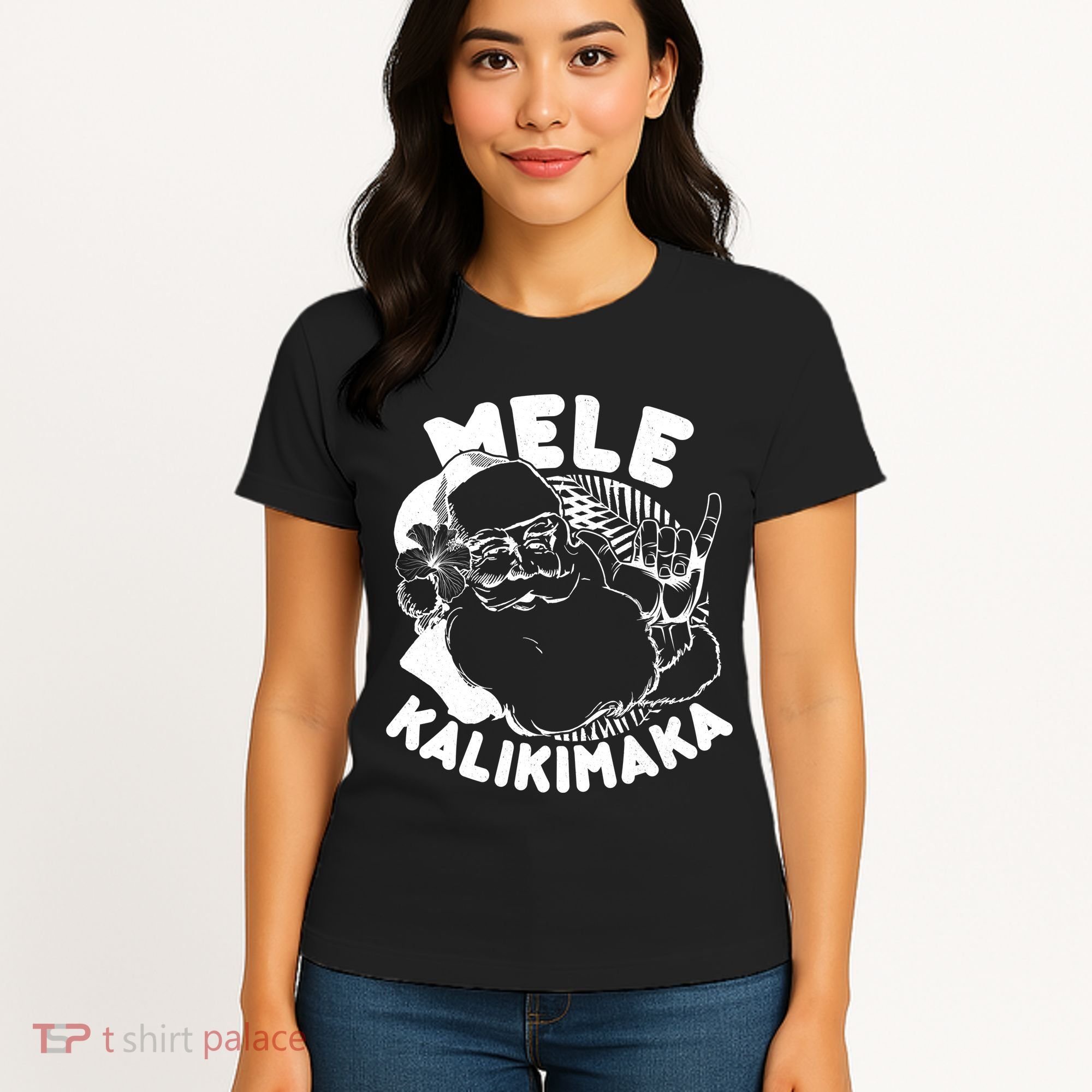 Mele Kalikimaka Santa Claus Women's T-Shirt