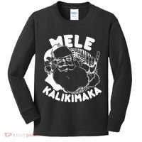 Mele Kalikimaka Santa Claus Kids Long Sleeve Shirt thumb 0