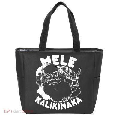 Mele Kalikimaka Santa Claus Tote Bag