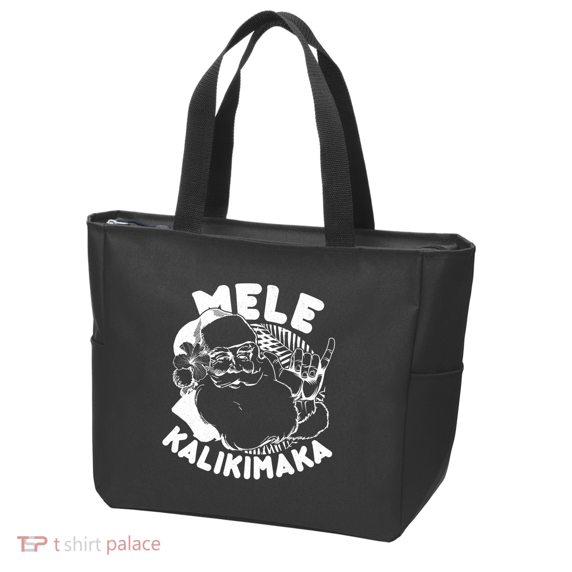 Mele Kalikimaka Santa Claus Tote Bag