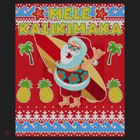 Mele Kalikimaka Santa Ugly Christmas Women's Sweatshirt thumb 2