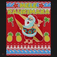 Mele Kalikimaka Santa Ugly Christmas Sweatshirt thumb 3
