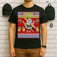 Mele Kalikimaka Santa Ugly Christmas T-Shirt thumb 6