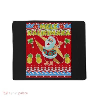 Mele Kalikimaka Santa Ugly Christmas Mousepad