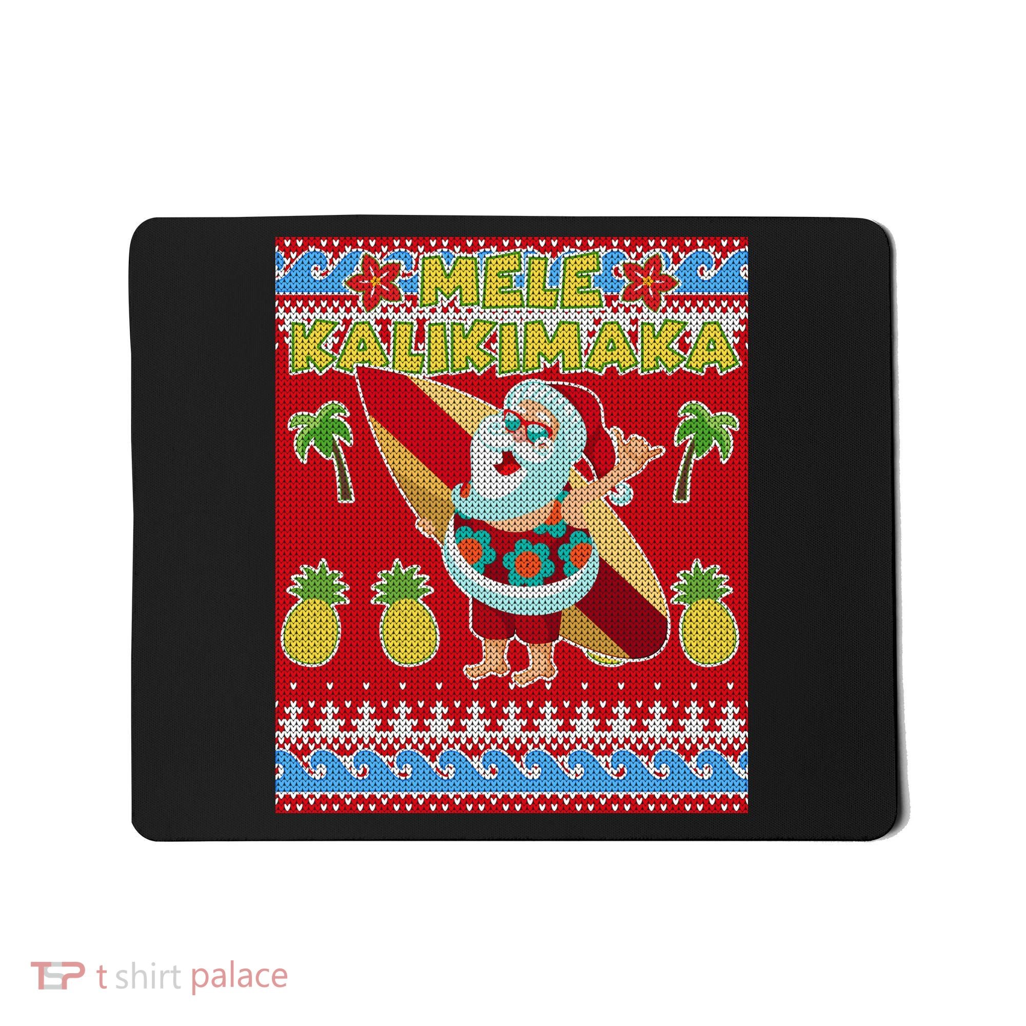 Mele Kalikimaka Santa Ugly Christmas Mousepad