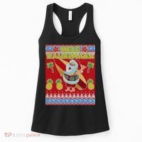 Mele Kalikimaka Santa Ugly Christmas Women's Tank Top thumb 0