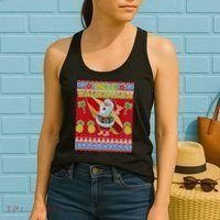 Mele Kalikimaka Santa Ugly Christmas Women's Tank Top thumb 2