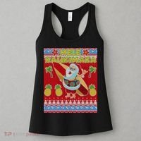 Mele Kalikimaka Santa Ugly Christmas Women's Tank Top thumb 3