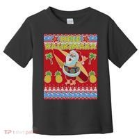 Mele Kalikimaka Santa Ugly Christmas Toddler T-Shirt thumb 0