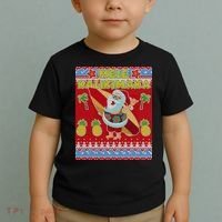 Mele Kalikimaka Santa Ugly Christmas Toddler T-Shirt thumb 2
