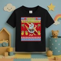 Mele Kalikimaka Santa Ugly Christmas Toddler T-Shirt thumb 3