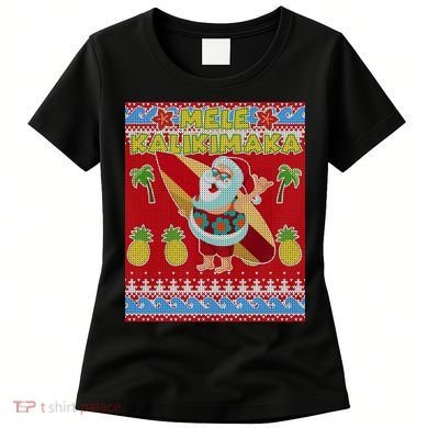 Mele Kalikimaka Santa Ugly Christmas Women's T-Shirt