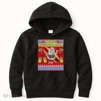 Mele Kalikimaka Santa Ugly Christmas Kids Hoodie thumb 0