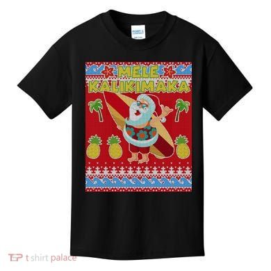 Mele Kalikimaka Santa Ugly Christmas Kids T-Shirt
