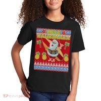 Mele Kalikimaka Santa Ugly Christmas Kids T-Shirt thumb 2