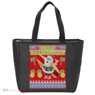 Mele Kalikimaka Santa Ugly Christmas Tote Bag