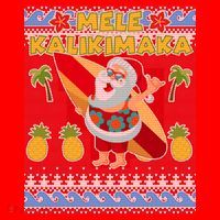 Mele Kalikimaka Santa Ugly Christmas Santa Hat thumb 1