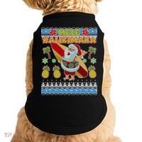 Mele Kalikimaka Santa Ugly Christmas Hawaiian Doggie Tank thumb 0