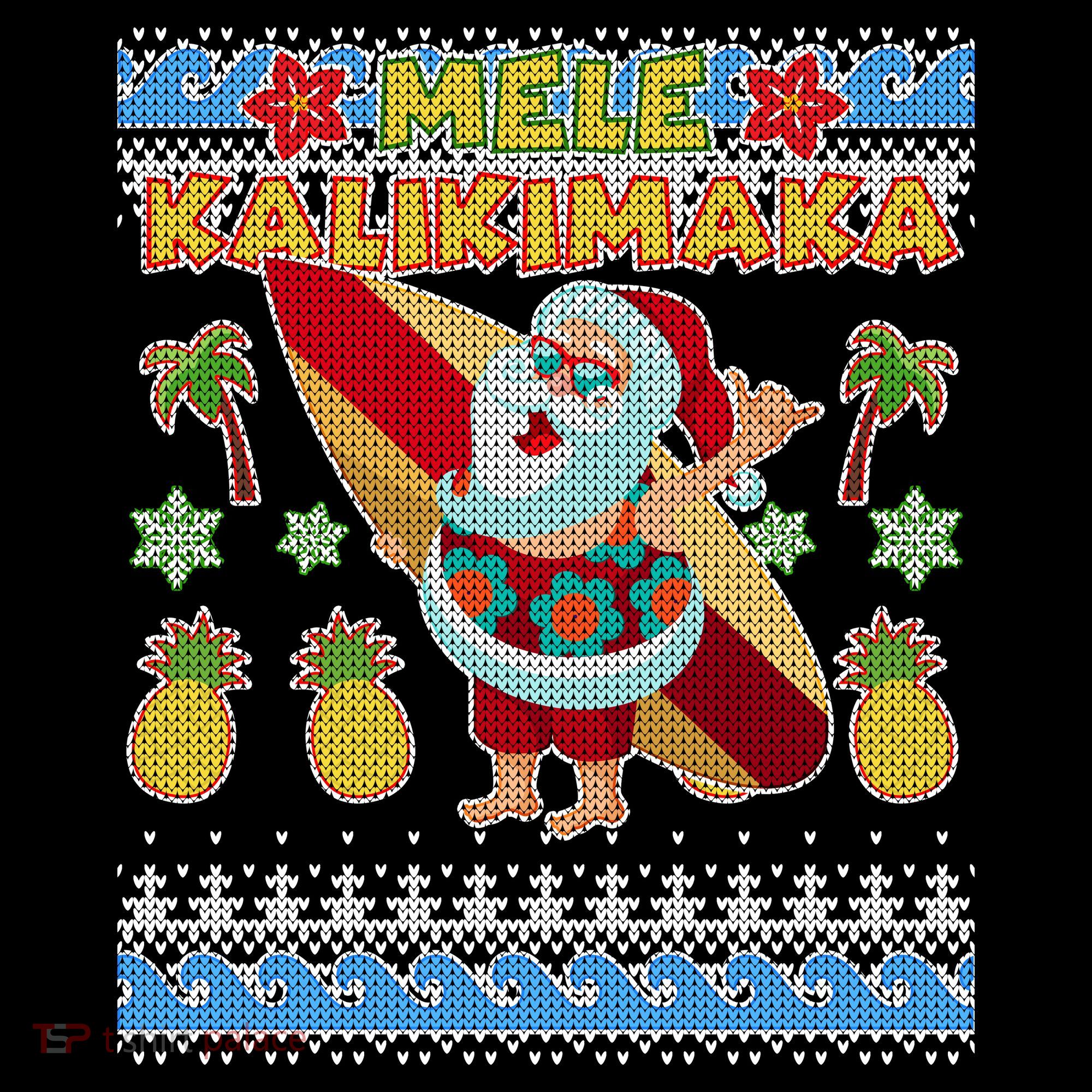 Mele Kalikimaka Santa Ugly Christmas Hawaiian Coffee Mug