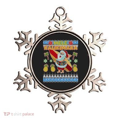 Mele Kalikimaka Santa Ugly Christmas Hawaiian Ornament
