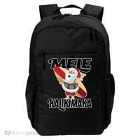 Mele Kalikimaka Surfing Santa Christmas Backpack thumb 0