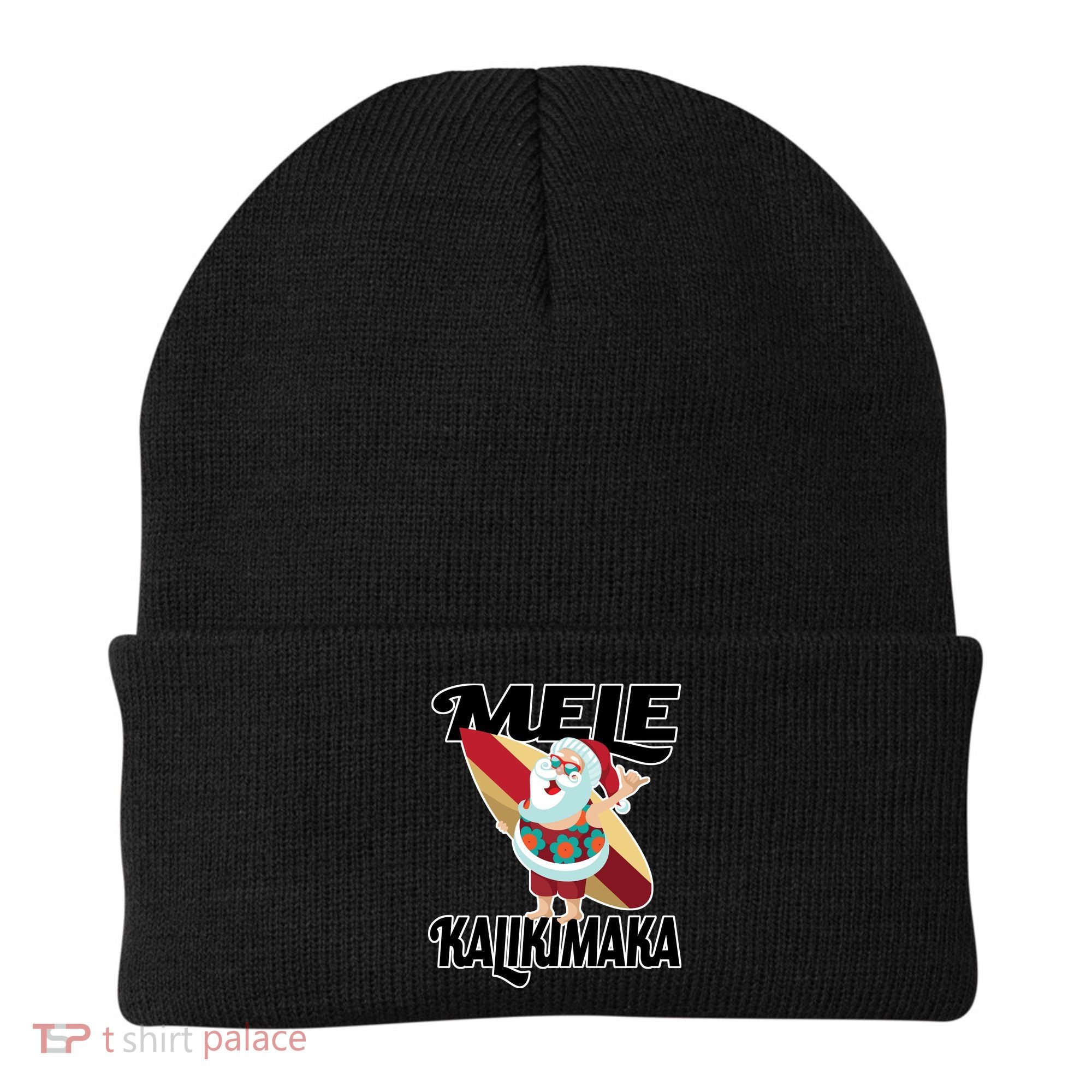Mele Kalikimaka Surfing Santa Christmas Beanie