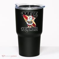 Mele Kalikimaka Surfing Santa Christmas Tumbler thumb 0