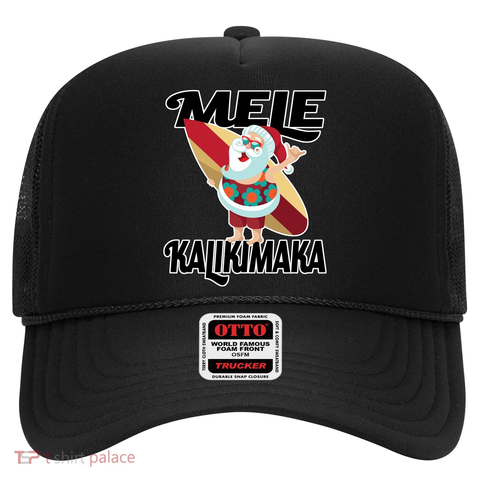 Mele Kalikimaka Surfing Santa Christmas Hat